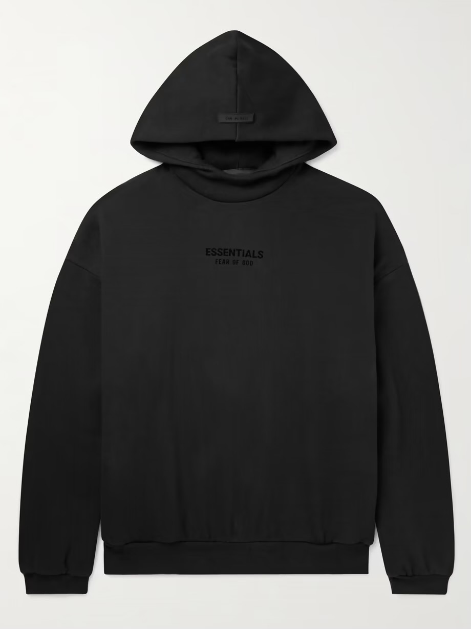 【FEAR OF GOD ESSENTIALS】Over Size Hoodie BLACK