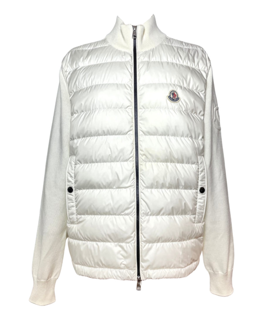 【MONCLER】CARDIGAN TRICOT WHITE