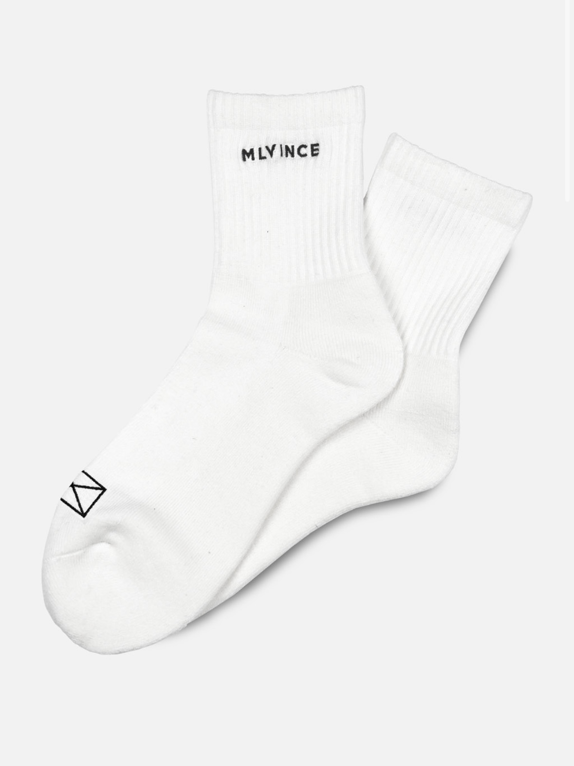 【MLVINCE】CLASSIC LOGO SOCKS LONG WHITE