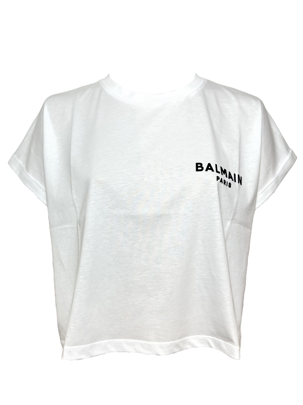 BALMAIN クロップドTシャツ　ホワイト
