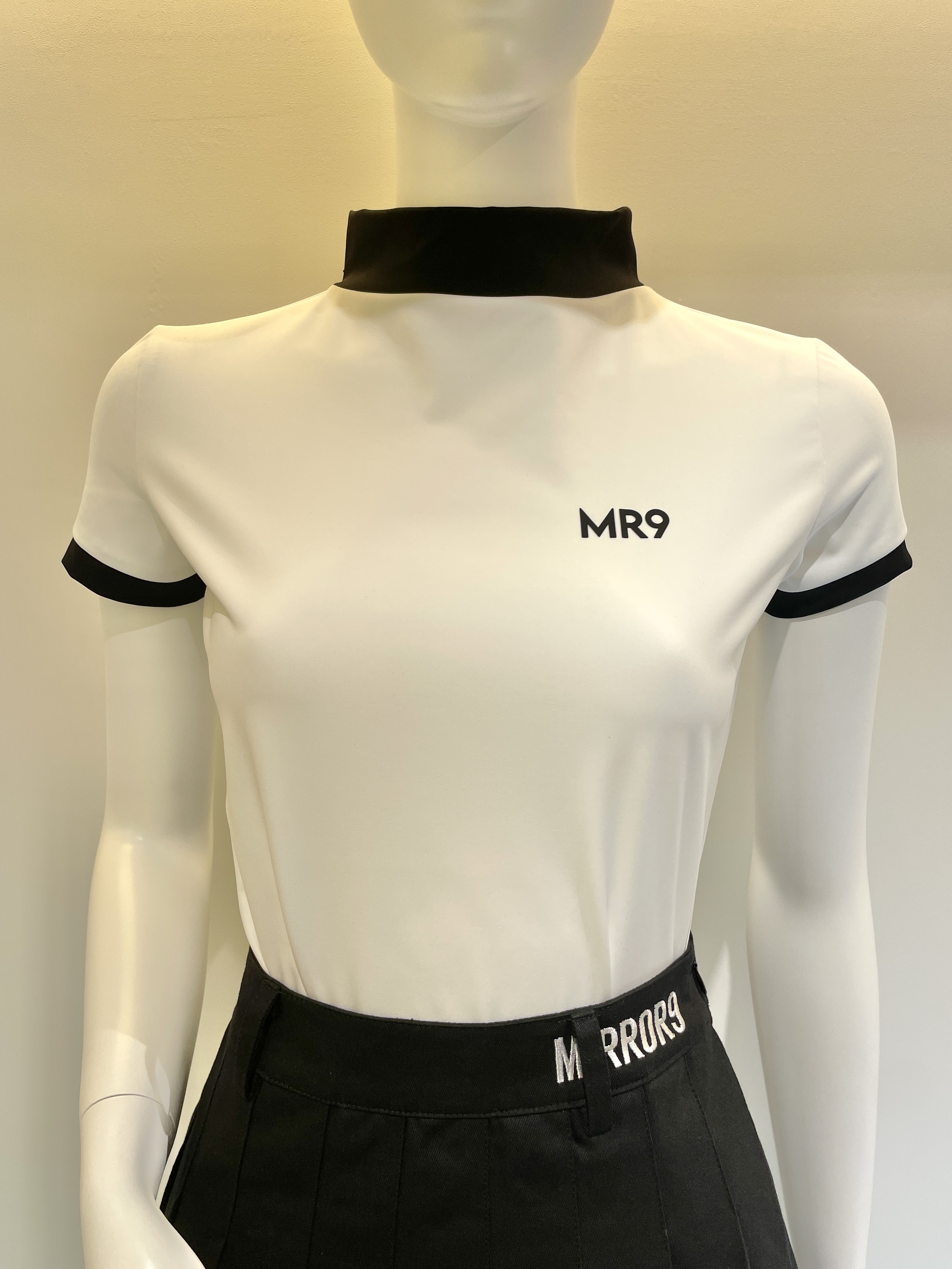 【MIRROR9】Taylor high neck tops WH