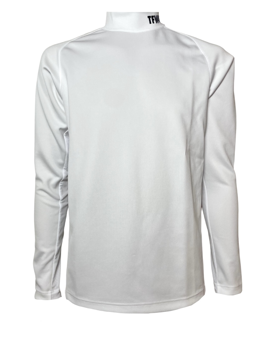 【TFW49】MOCKNECK SIDE MESH T  White