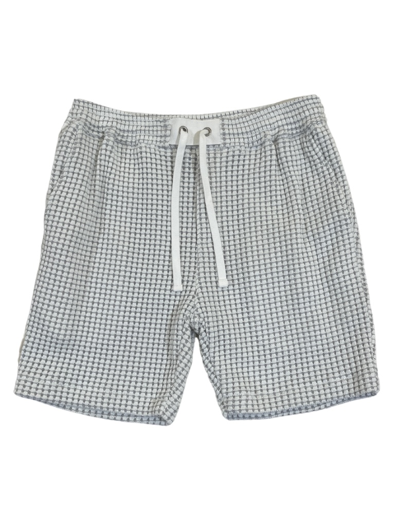 【Sea green 】BIG WAFFLE SHORT PANTS IVORY