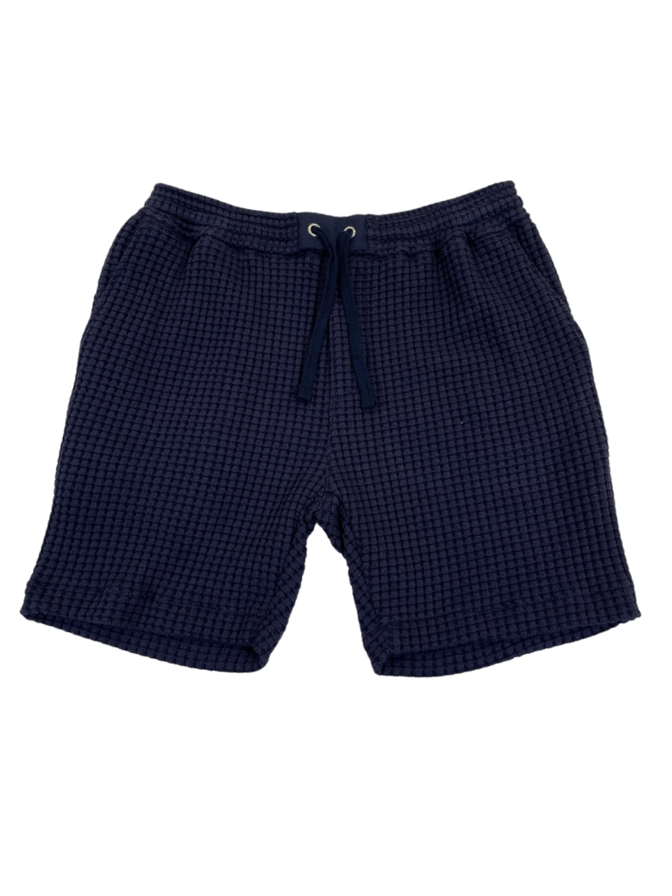 【Sea green 】BIG WAFFLE SHORT PANTS NAVY