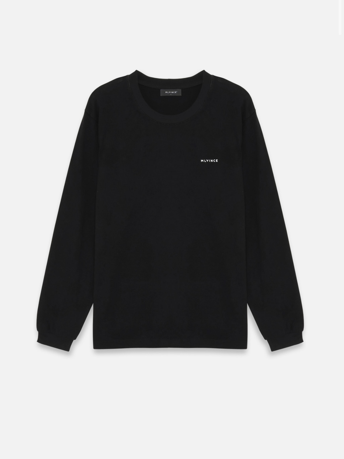 【MLVINCE 】CLASSIC LOGO L/S TEE – BLACK